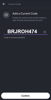 Current Referral Code BRJROH474