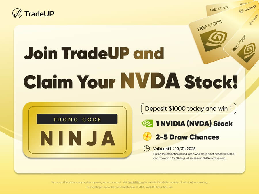 TradeUP NVDA Free Stock Promotion Featured Image (October 2025 Edition)